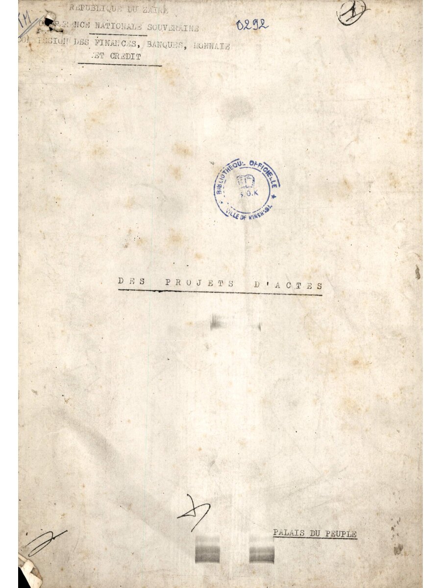 1992 CNS Commission Des Finances Banques Monnaie Et Credit Projet d'Actes1498143028