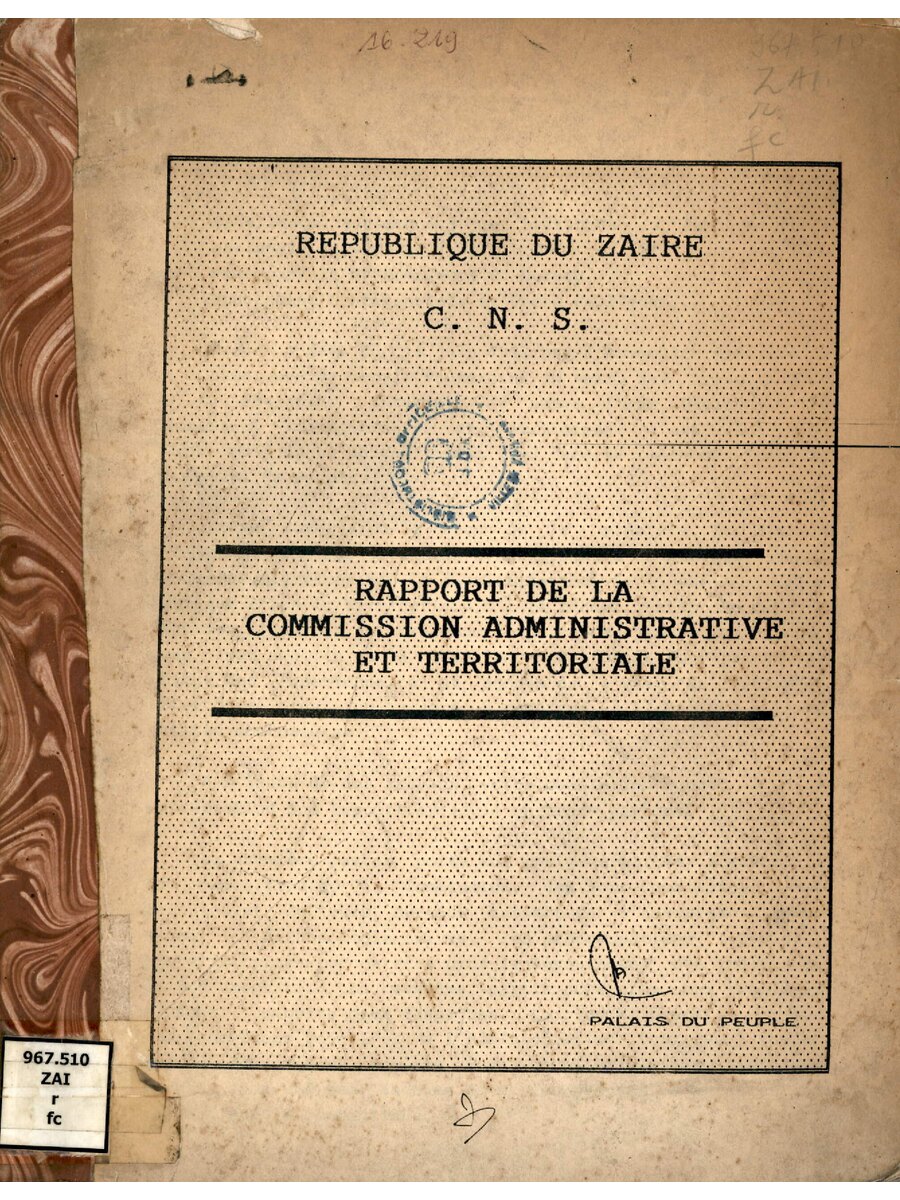 1992 CNS Rapport De La Commission Administrative Et Territoriale 1969879097