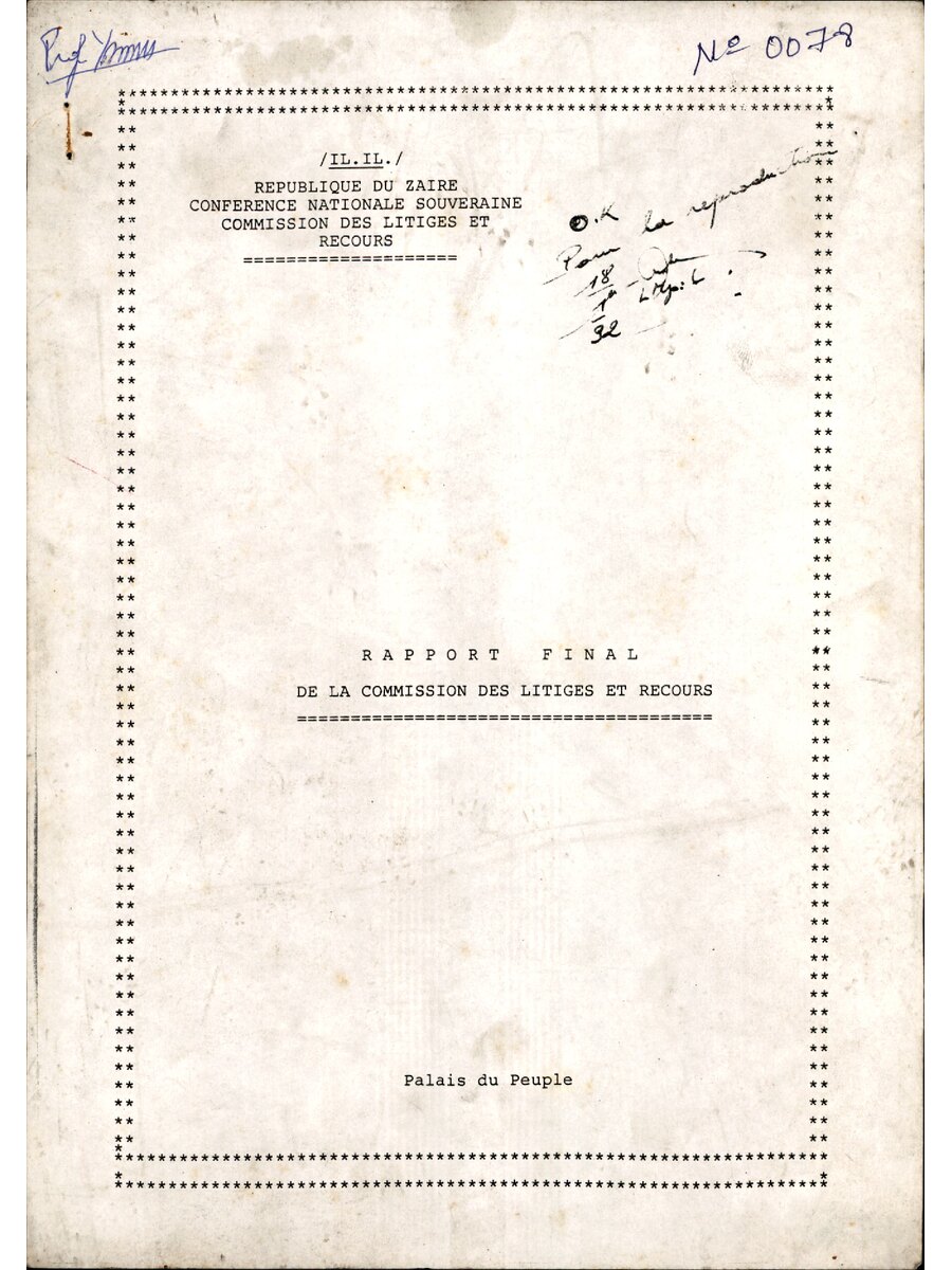 1992 01 18 CNS Rapport Final De La Commission Des Litiges Et Recours 40658568